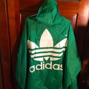 Vintage 1990s Adidas Rain Poncho O.G. Leaf